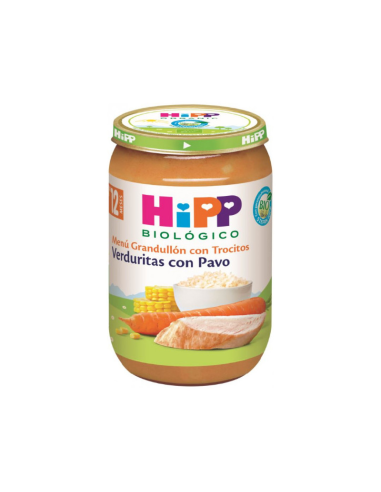 Tarrito Bio de Verduritas con Pavo Hipp 220 g, Natural y Saludable