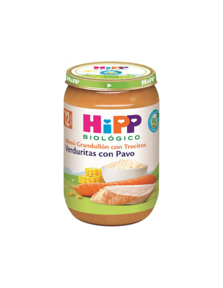 Tarrito Bio de Verduritas con Pavo Hipp 220 g, Natural y Saludable