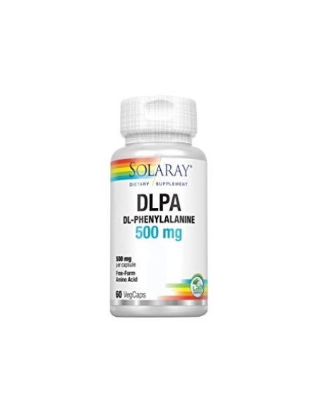 Dlpa Dl-Fenilalanina 500 mg - 60 cápsulas vegetales Solaray