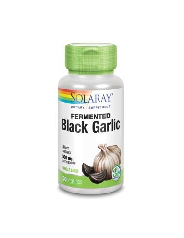 Black Garlic 500 mg Solaray - 50 Cápsulas Vegetales