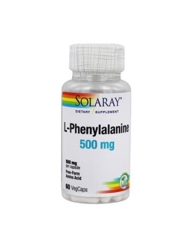 L-Phenylalanine 500 Mg - 60 Vegcaps de Solaray