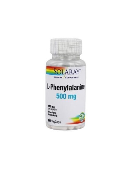 L-Phenylalanine 500 Mg - 60 Vegcaps de Solaray