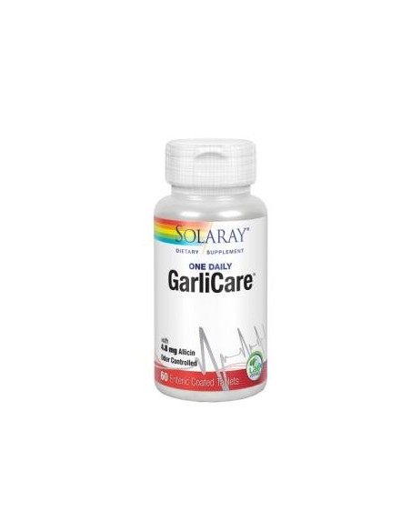 Garlicare 12.000 Mcg - 60 Comprimidos Solaray, Salud Natural