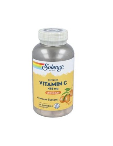 Vitamina C 485 Mg. - 100 Comp. Masticables Naranja de Solaray
