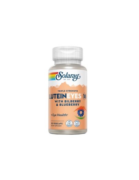 Lutein Eyes 18 mg Solaray – 30 cápsulas vegetales para visión