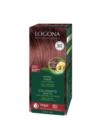 Colorante Vegetal Caoba Logona - Tinte Natural Mahogany Red