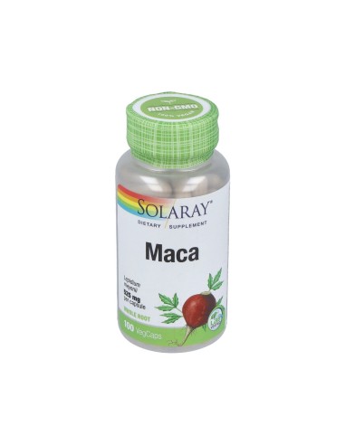 Maca 525mg Solaray – Energía y Vitalidad en 100 Cápsulas