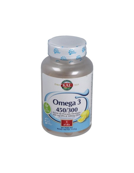 Omega 3 450/300 Solaray – 60 Perlas para Salud Cardiaca