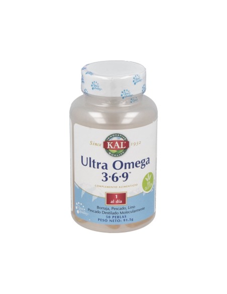Ultra Omega 3 6 9 Solaray – 50 Perlas para tu Bienestar