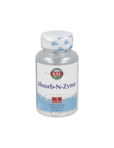 Absorb-N-Zyme 90Cap. Solaray | Enzimas Digestivas Naturales