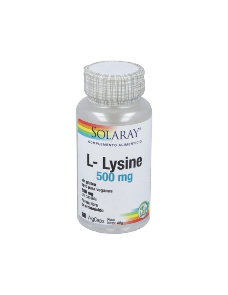 L-Lysine 500Mg. 60Cap. de Solaray