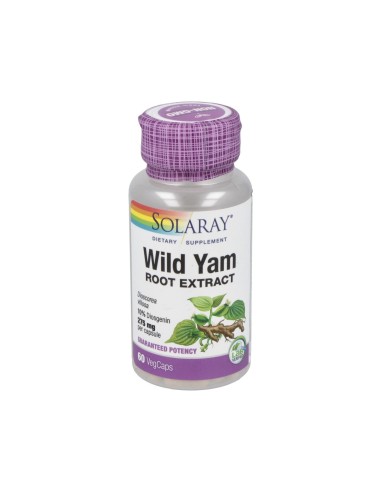 Wild Yam 60 Caps by Solaray – Natural Hormone Support