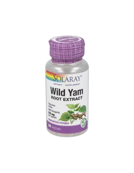 Wild Yam 60 Caps by Solaray – Natural Hormone Support