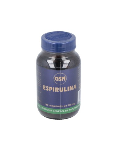 Spirulina 120 Comprimidos 300 Miligramos Gsn