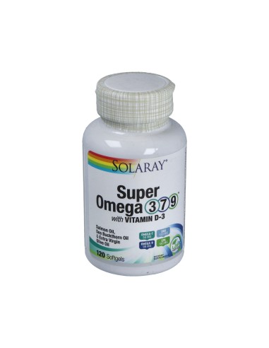 Super Omega 3 7 9 Solaray – 120 Perlas para Salud Óptima