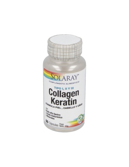 Collagen Keratin 60Comp. Solaray – Piel y Cabello Saludable