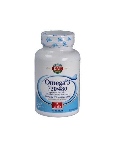 Omega 3 Solaray 720/480 mg - 60 Perlas para tu Salud