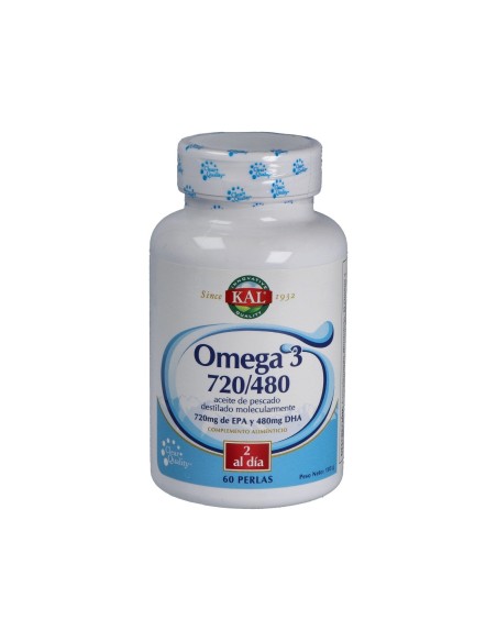 Omega 3 Solaray 720/480 mg - 60 Perlas para tu Salud