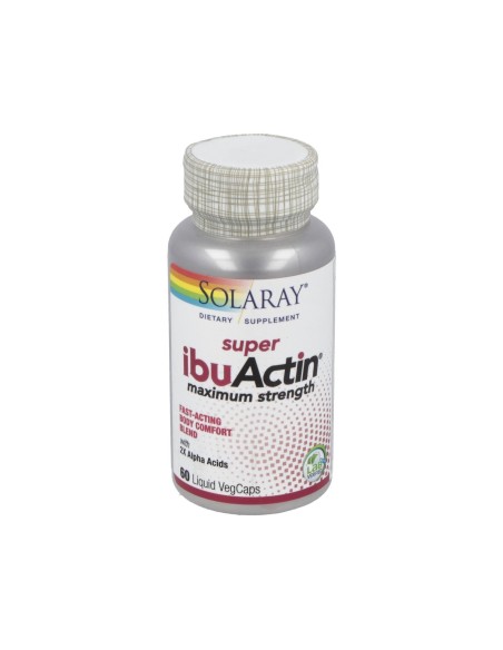Super Ibuactin 60 Cap. Líquidas Solaray – Alivio Rápido