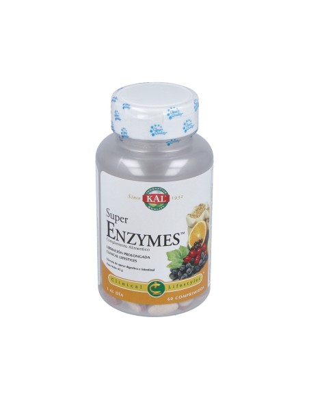Super Enzymes 60Com. Kal Solaray – Digestión Saludable Fácil
