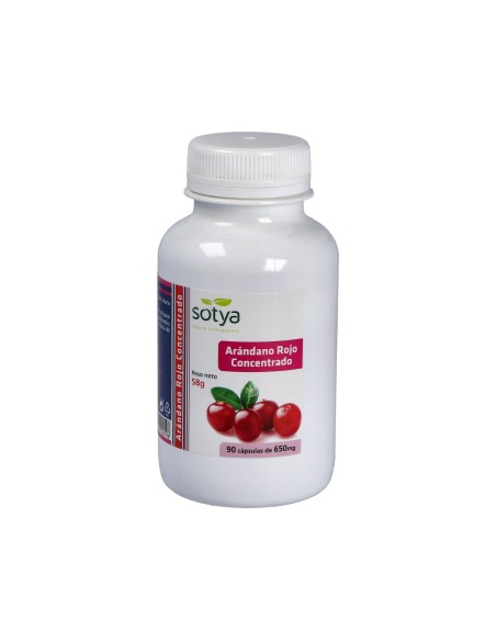 Arándano Rojo Concentrado 650mg 90 Cápsulas Sotya Natural