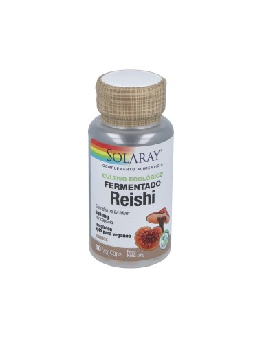 Reishi 500mg Solaray – 60 Cápsulas Vegetales Naturales
