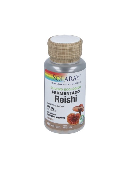 Reishi 500mg Solaray – 60 Cápsulas Vegetales Naturales