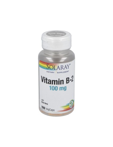 B2 100mg Solaray | 100 Cápsulas Vegetales para Energía Vital