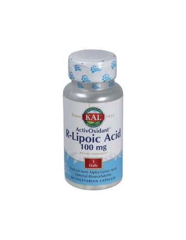 R-Lipoic Acid Activoxidant 60 cápsulas | Solaray antioxidante