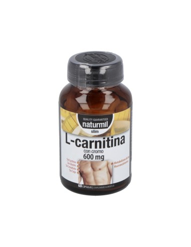 L-Carnitina Slim 600mg 60 cápsulas | Energía y quema grasa