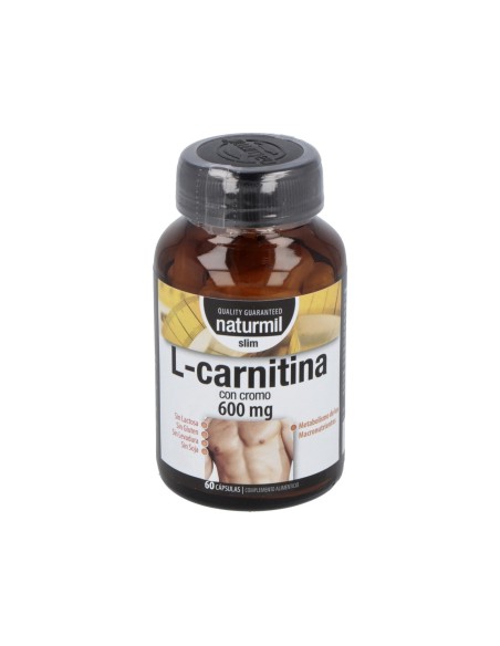 L-Carnitina Slim 600mg 60 cápsulas | Energía y quema grasa