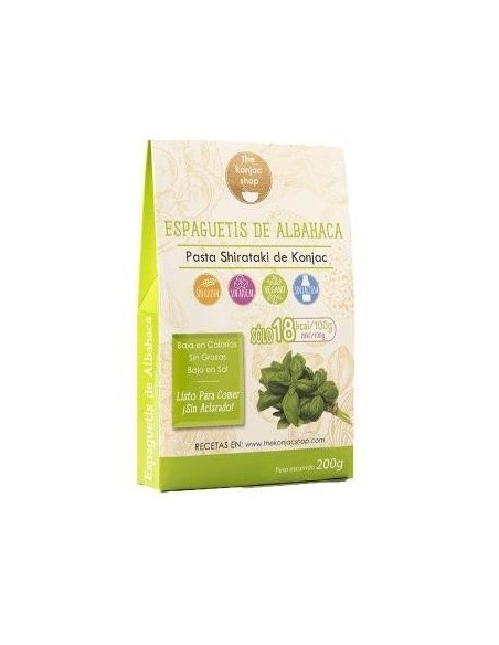 Espaguetis De Albahaca De Konjac 200Gr. de The Konjac Shop
