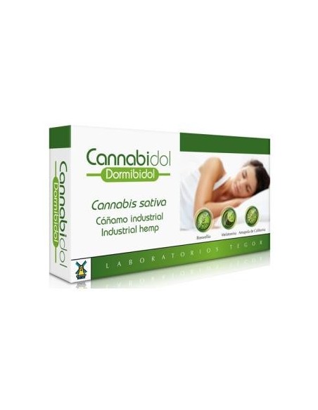 Cannabidol Dormibidol Sin CBD 14 Cápsulas Tegor - Sueño Natural