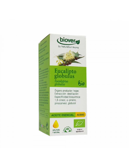 Eucalyptus Globulus Bio 10ml - Aceite Esencial Puro Biover
