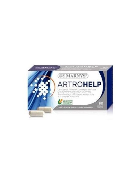 Artrohelp  60 Caps  Complejo Acidos Grasos Esterificados+ Cartilago Tiburon+Vit. C+Vit D      60 Cápsulas Vegetales  X 560 Mg  