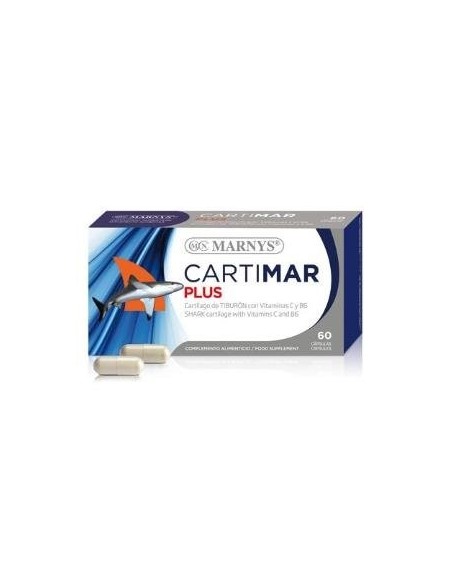 Cartimar Plus     Cartilago Tiburon+ Vitamina C+ Vitamina  B6      60 Cápsulas  X 500 Mg Marnys