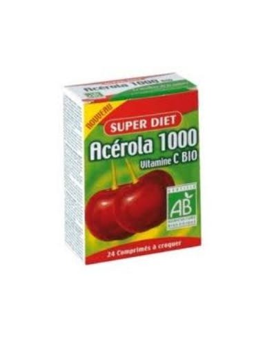 Acerola Bio 1000 Super Diet - 24 Comprimidos Masticables