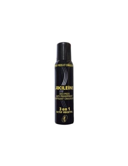 Spray Pies Y Calzado (Negro ) 3 En 1 150 Mililitros Akileine