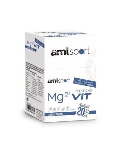 Mg2 + Vitamin S Strawberry 20 Sticks Amlsport Ana Maria Lajusti