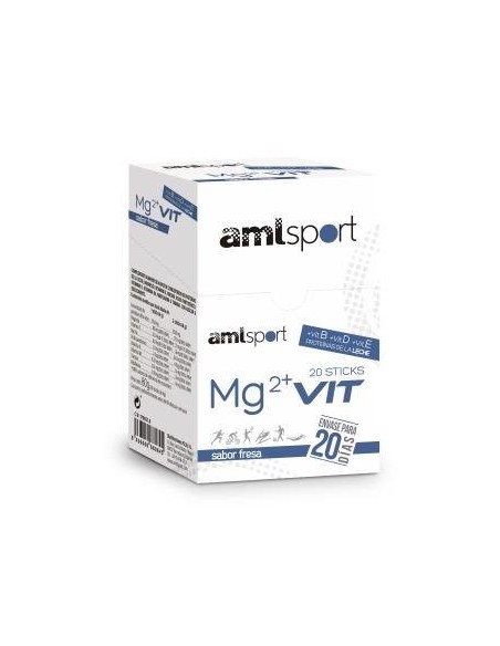Mg2 + Vitamin S Strawberry 20 Sticks Amlsport Ana Maria Lajusti