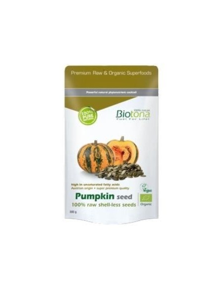 Pumpkin Seed Raw Semillas De Calabaza 300Gr. Bio de Biotona