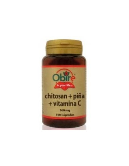 Chitosan + piña + vit. C. 360 mg. 100 capsulas de Obire