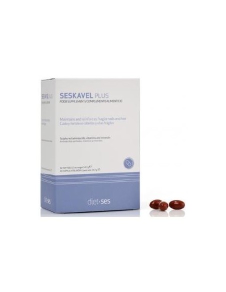 Seskavel Antiqueda Plus 60 cápsulas | Fortaleça seu cabelo