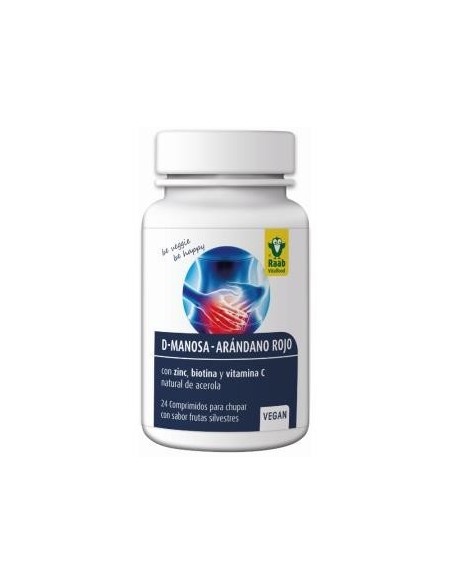 D-Mannose - Arandano Rojo 24 Comprimidos Sg Vegan Raab Vitalfood