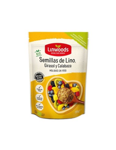 Semillas Molidas Bio de Lino, Girasol y Calabaza Linwoods
