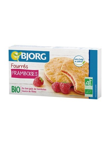 Galletas Bio Bjorg rellenas de frambuesa 175 g saludables