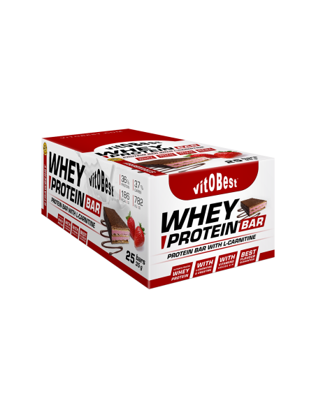 Caja Barrita Whey Protein Limon 35 Gr 25 Barritas de Vit.O.B