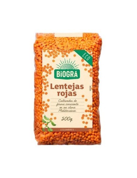 Lentejas Rojas 500G Biogra Bio (Para Pures) de Bio