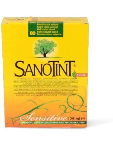 Sanotint Sensitive 80 Rubio Claro Natural de Sanotint