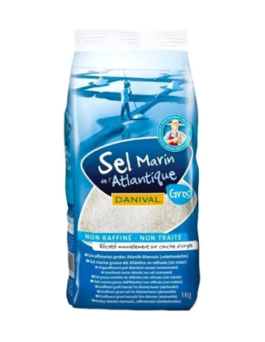 Danival Coarse Atlantic Sea Salt 1Kg Unrefined Natural